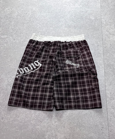 Vintage Y2K Billabong Plaid Boardshorts (34")