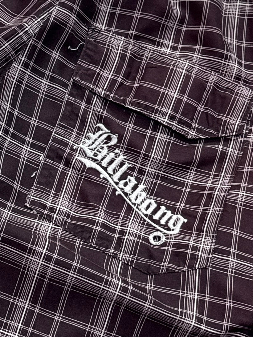 Vintage Y2K Billabong Plaid Boardshorts (34")
