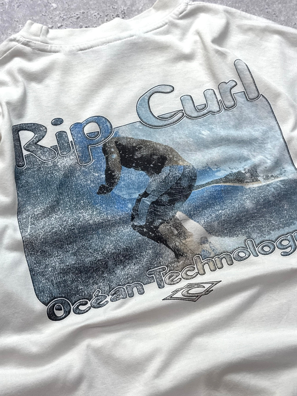 Vintage 90s Ripcurl Surfwear Ocean Technology Tee (L)