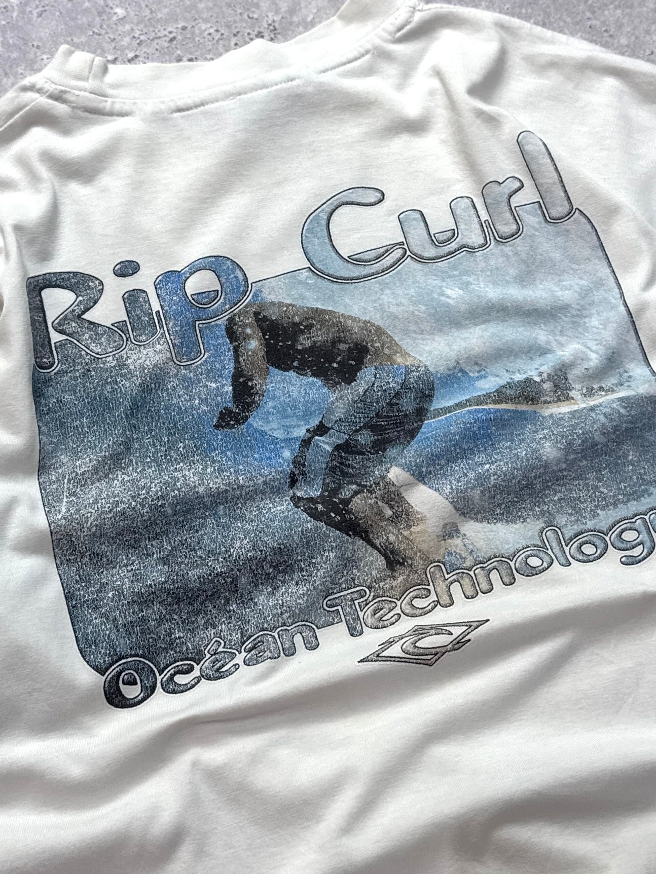 Vintage 90s Ripcurl Surfwear Ocean Technology Tee (L)