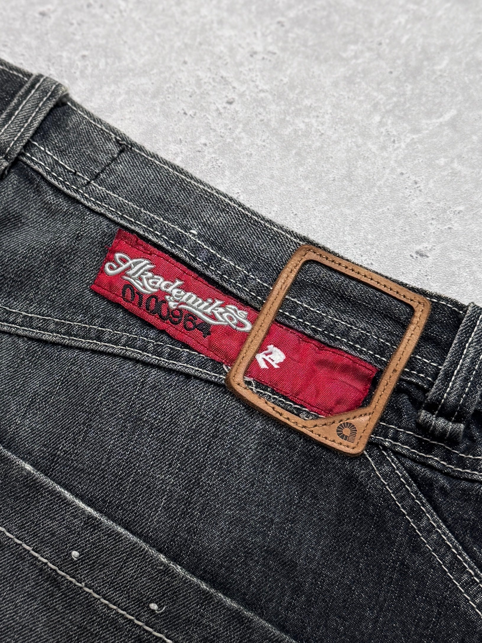 Vintage Y2K Alkademik Graphic Skate Jeans (36")