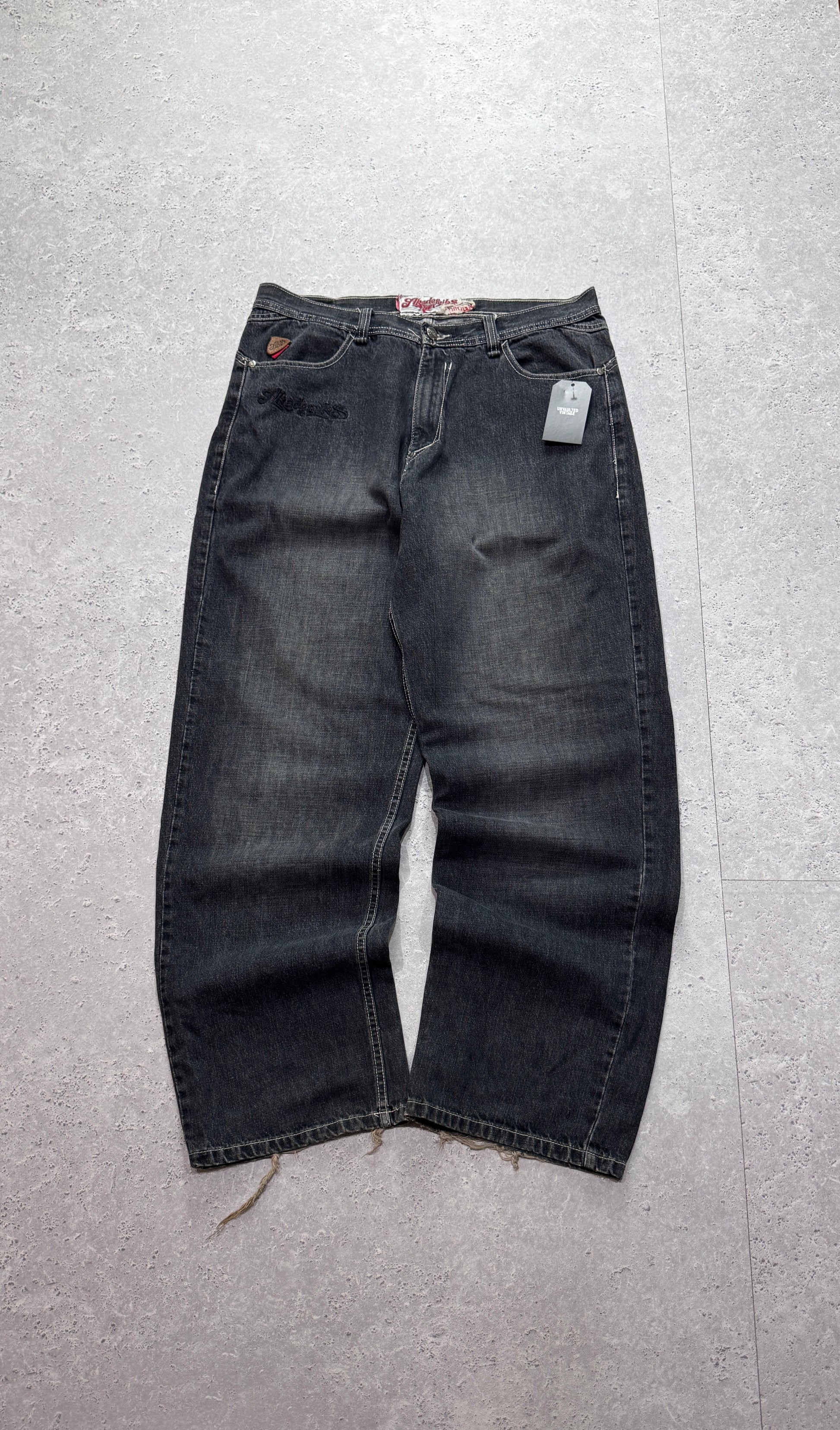 Vintage Y2K Alkademik Graphic Skate Jeans (36")