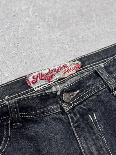 Vintage Y2K Alkademik Graphic Skate Jeans (36")