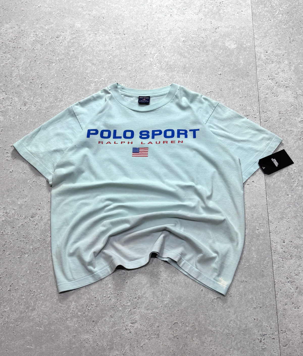 Vintage 90s Polo Sport Ralph Lauren Spellout Tee (M)