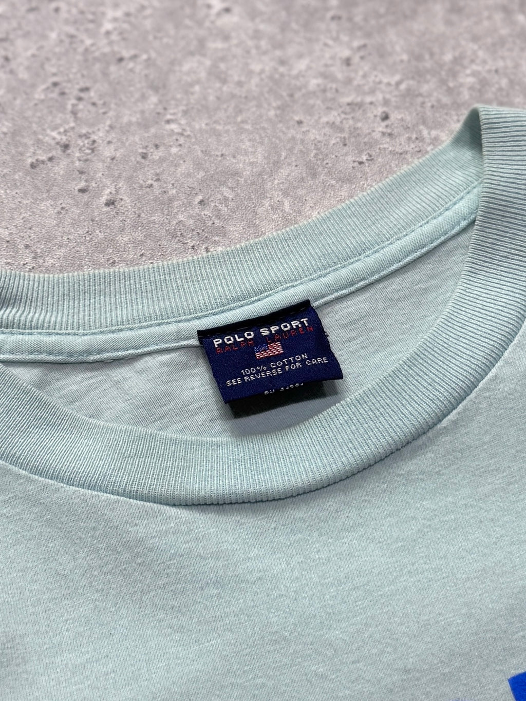 Vintage 90s Polo Sport Ralph Lauren Spellout Tee (M)
