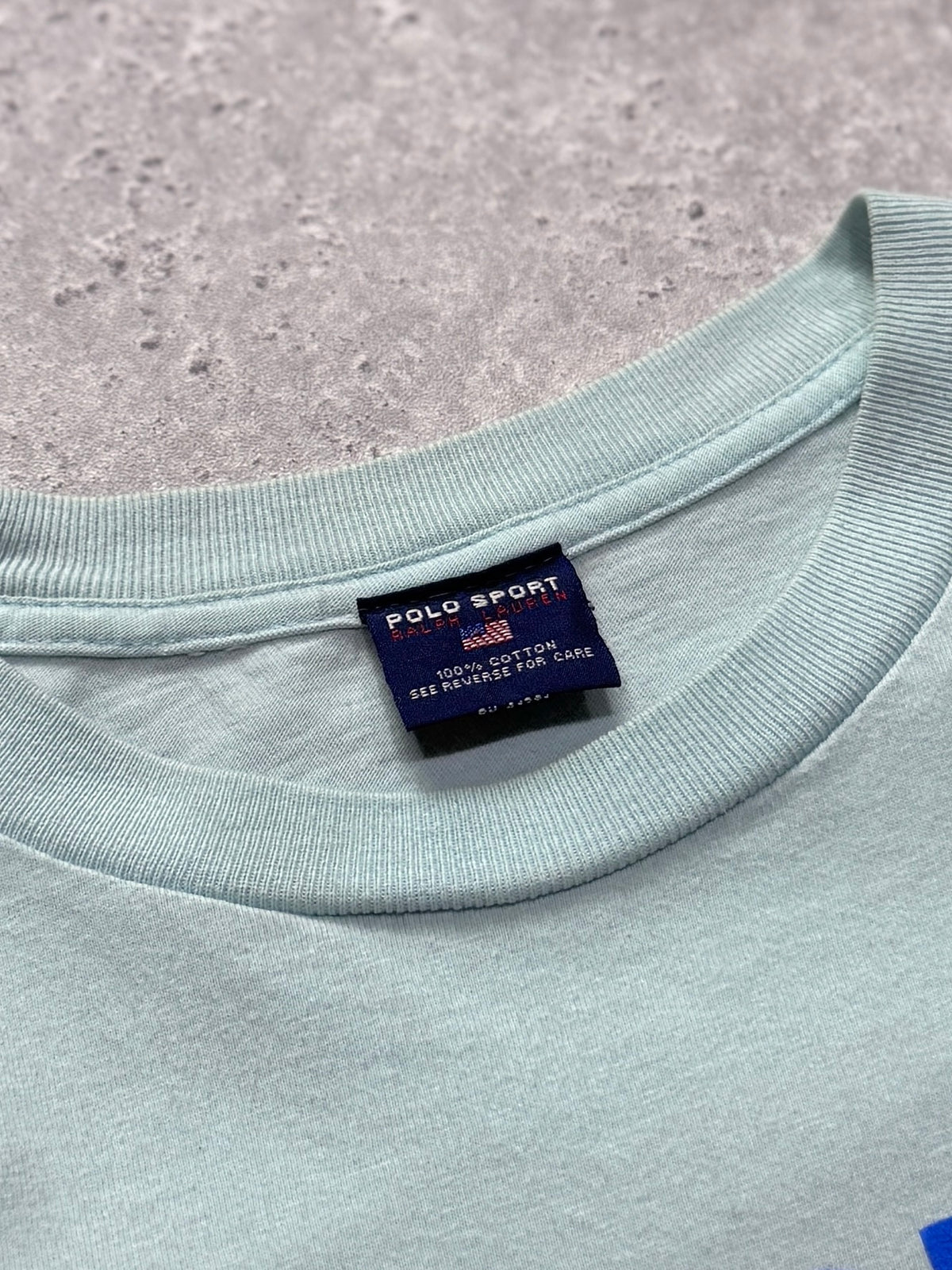 Vintage 90s Polo Sport Ralph Lauren Spellout Tee (M)