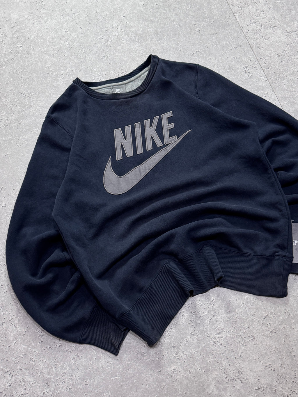 Vintage 2000s Nike Spellout Embroidered Sweater (M)