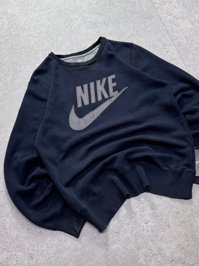 Vintage 2000s Nike Spellout Embroidered Sweater (M)