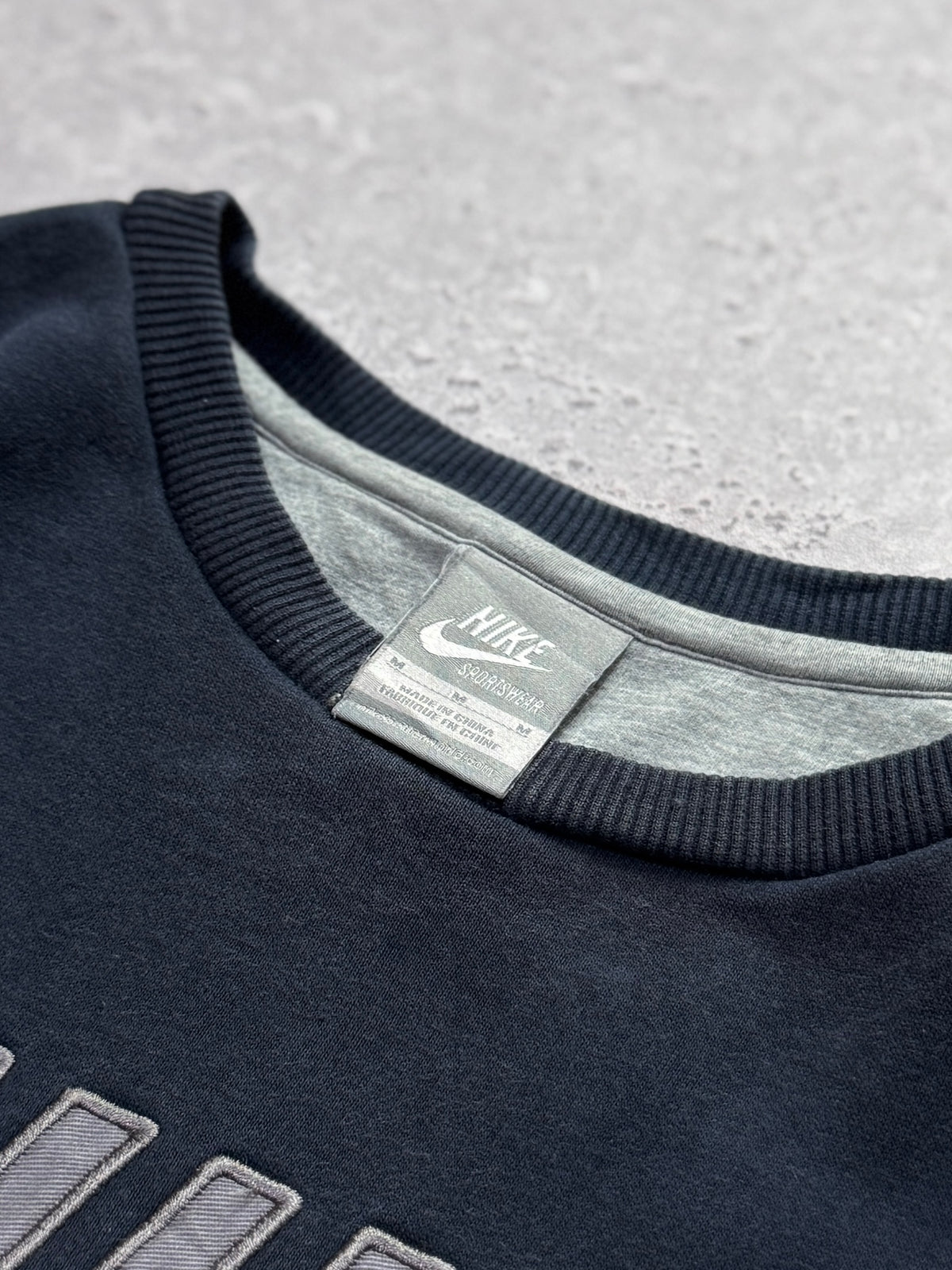 Vintage 2000s Nike Spellout Embroidered Sweater (M)