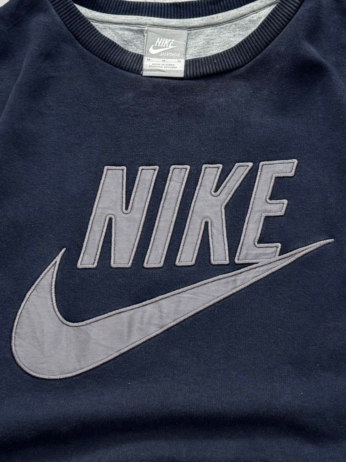 Vintage 2000s Nike Spellout Embroidered Sweater (M)