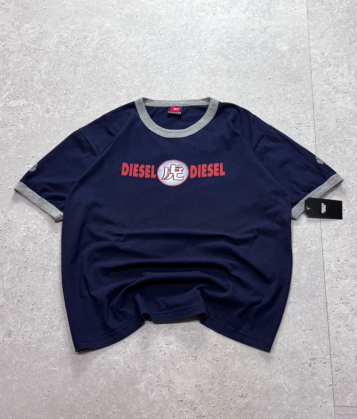 Vintage Y2K Diesel Ringer Tee (L)