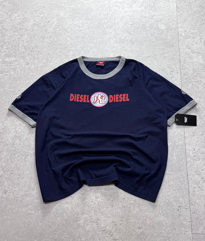 Vintage Y2K Diesel Ringer Tee (L)