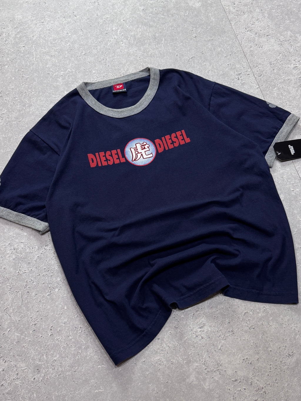 Vintage Y2K Diesel Ringer Tee (L)