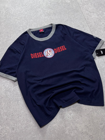 Vintage Y2K Diesel Ringer Tee (L)