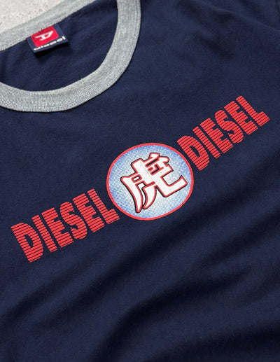Vintage Y2K Diesel Ringer Tee (L)