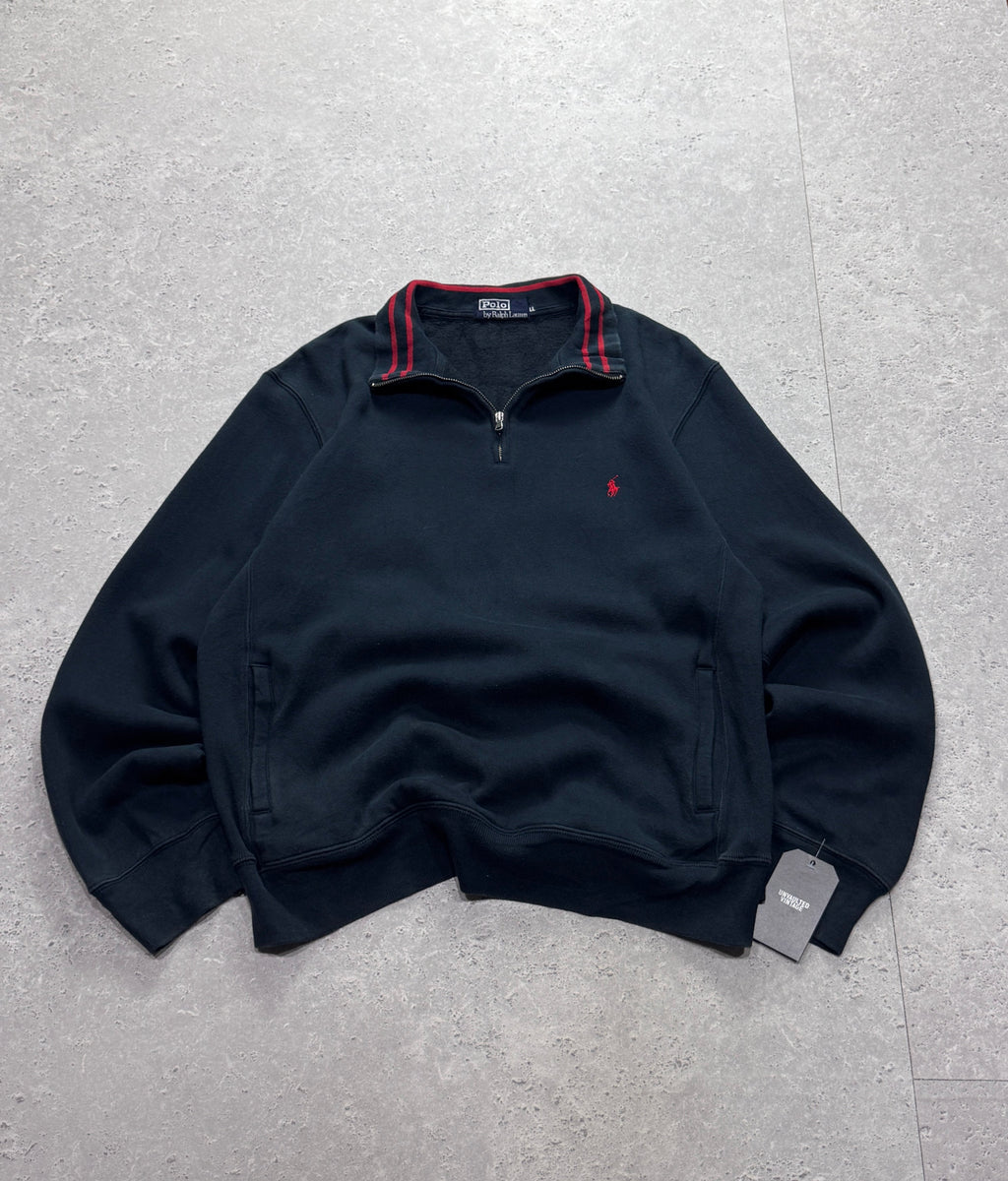 Vintage Polo Ralph Lauren Quarter Zip Sweater (XL)