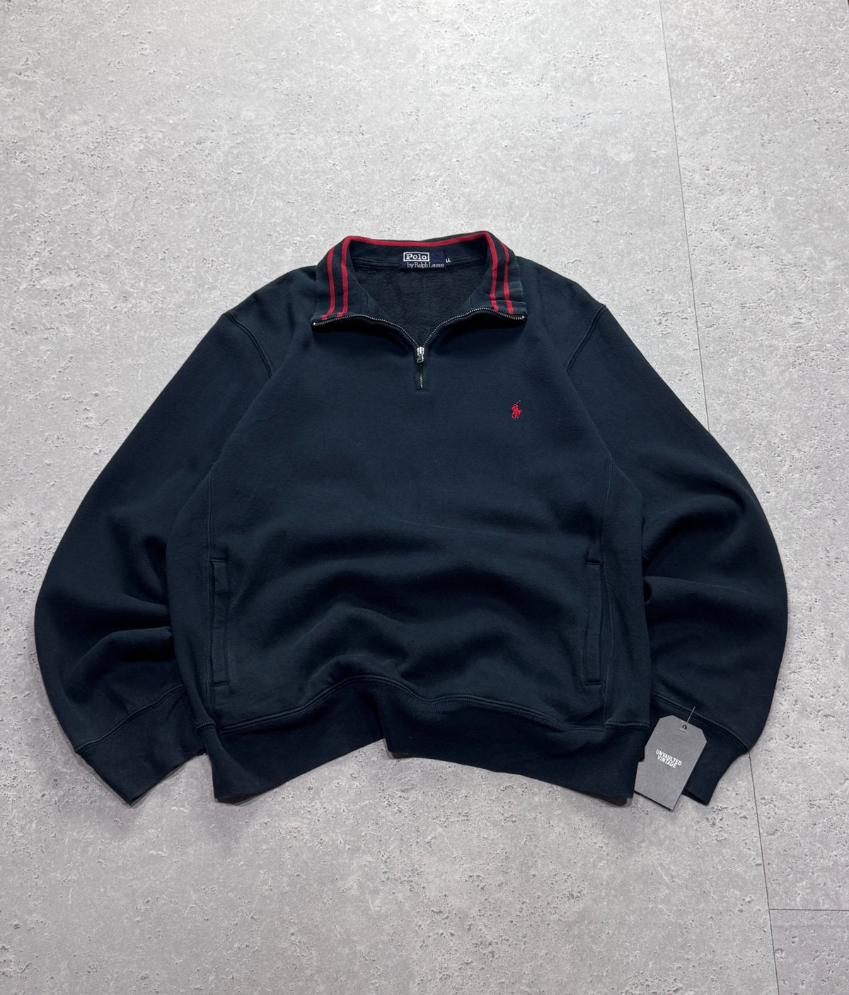 Vintage Polo Ralph Lauren Quarter Zip Sweater (XL)