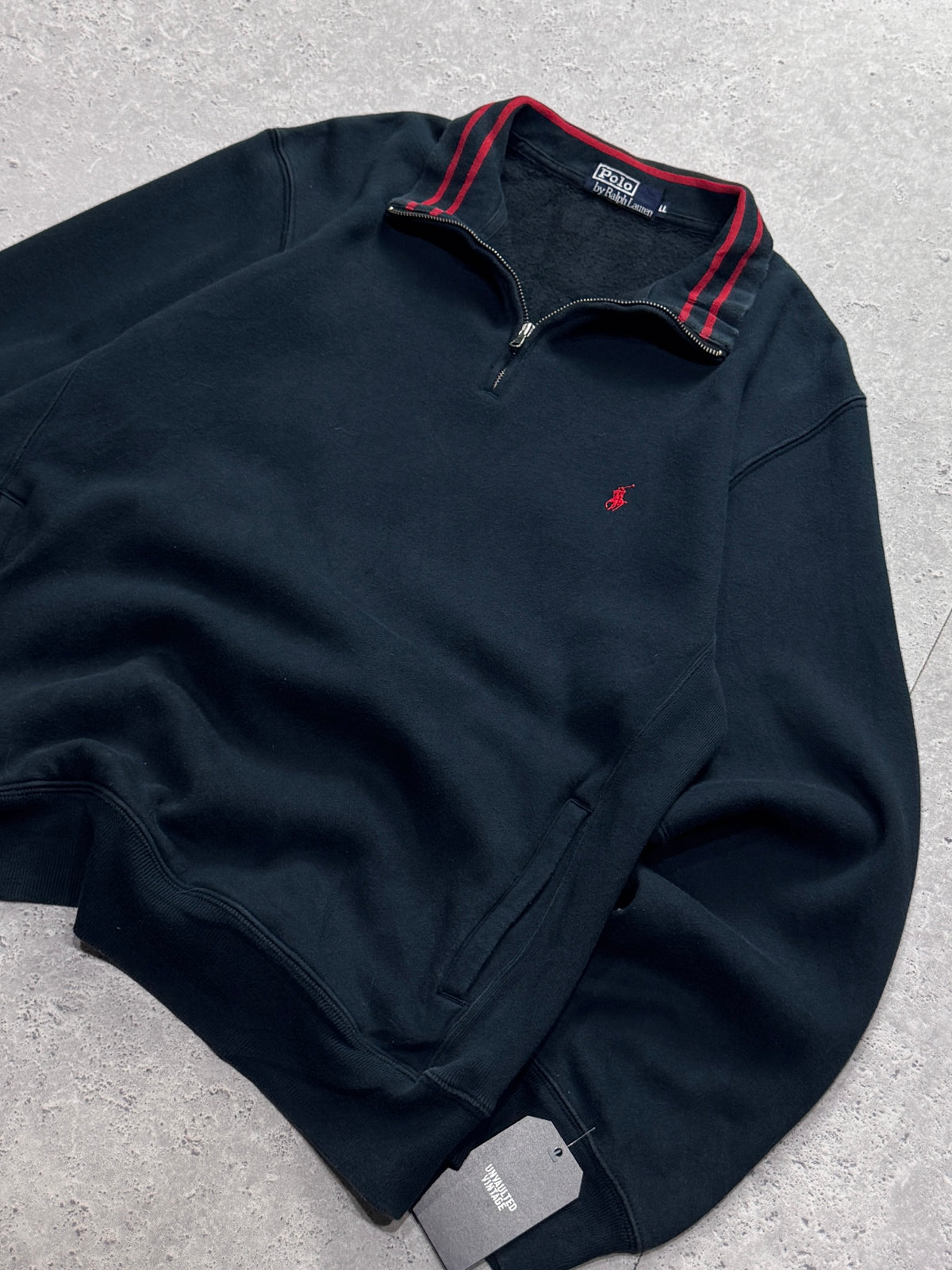Vintage Polo Ralph Lauren Quarter Zip Sweater (XL)