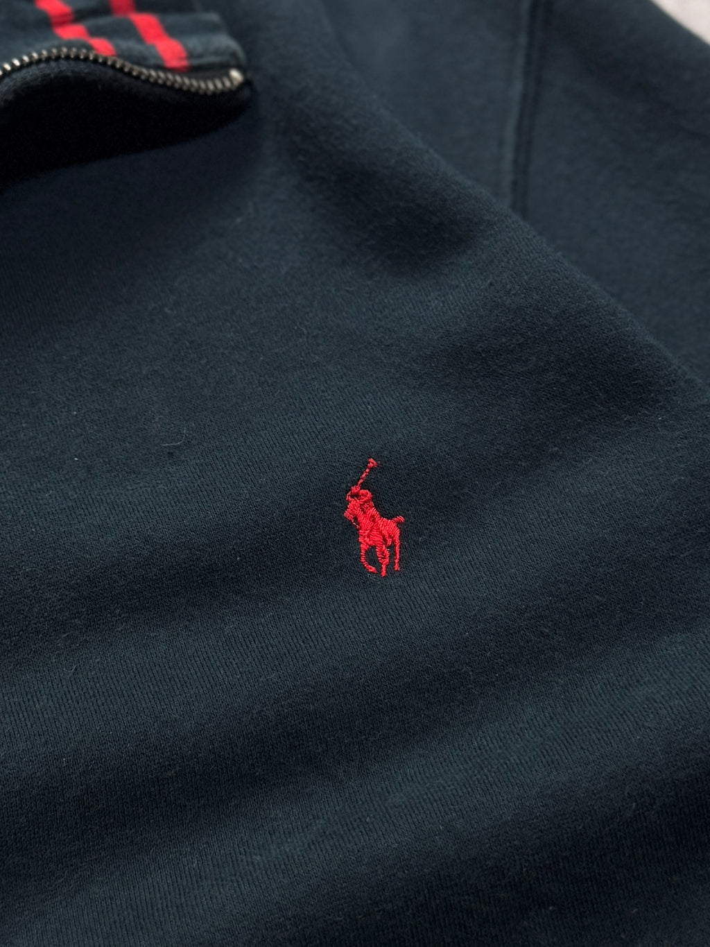 Vintage Polo Ralph Lauren Quarter Zip Sweater (XL)