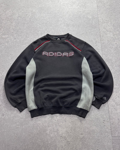 Vintage 2000s Adidas Spellout Embroidered Sweater (M)