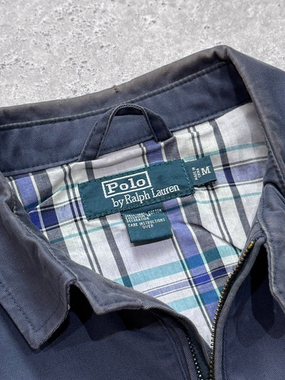 Vintage Polo Ralph Lauren Plaid Lined Harrington Jacket (M)