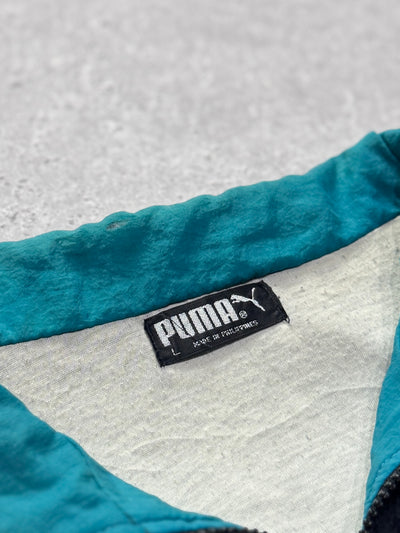 Vintage 90s Puma Colourblock Windbreaker Jacket (L)