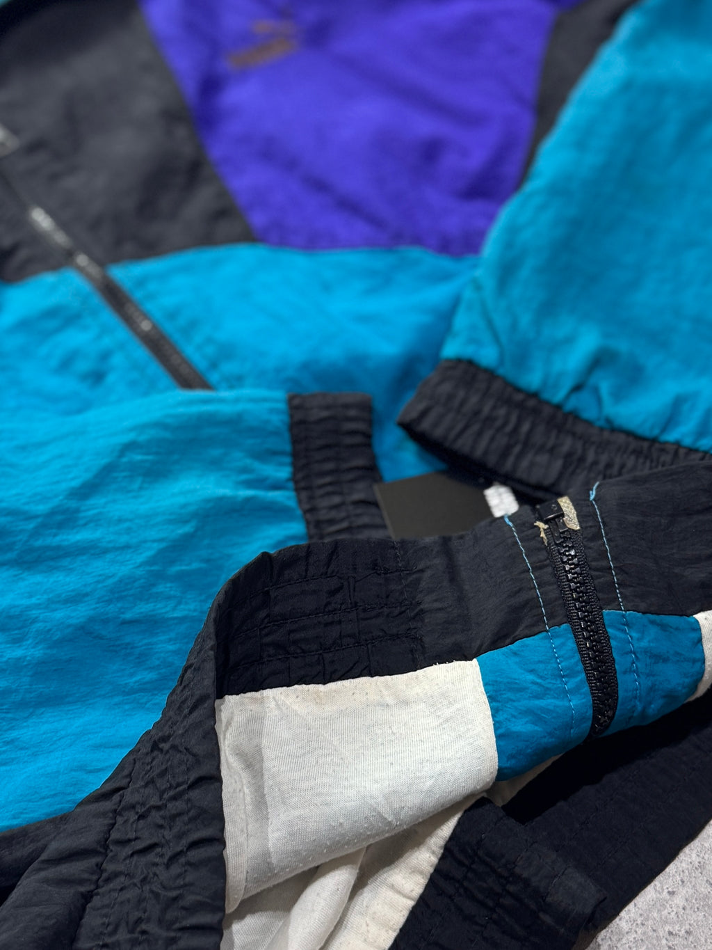 Vintage 90s Puma Colourblock Windbreaker Jacket (L)