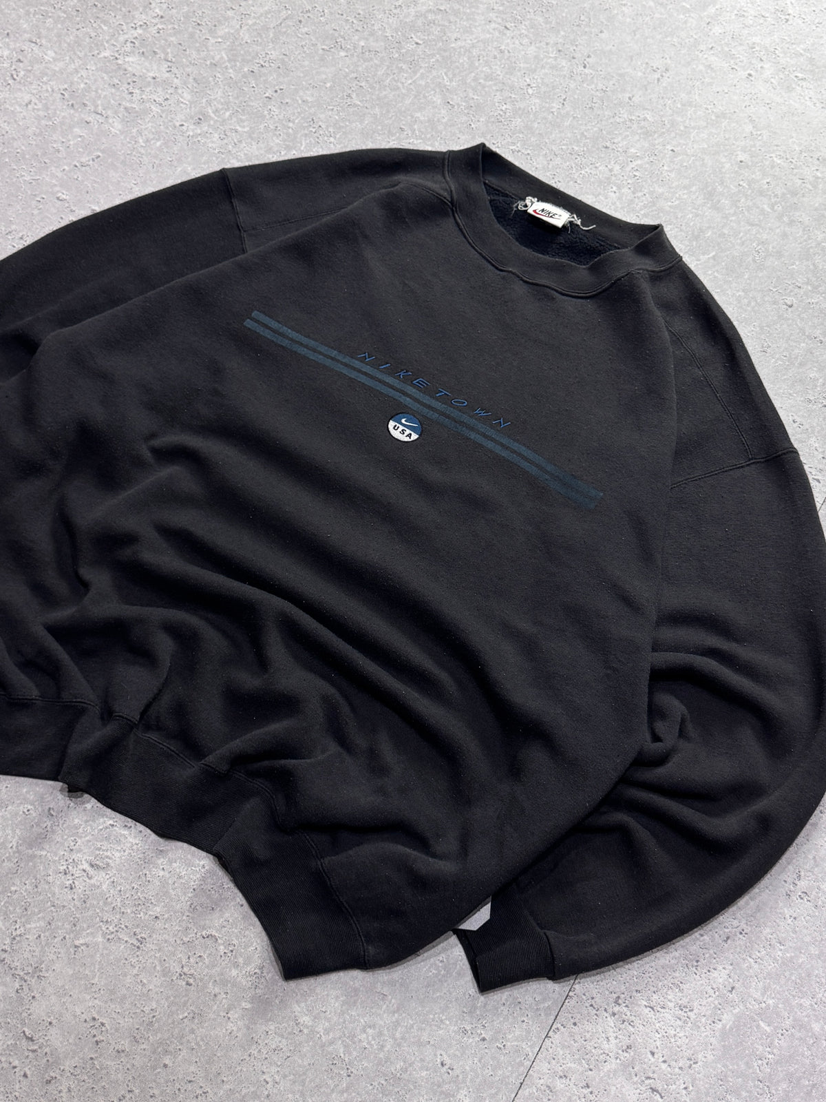 Vintage 90s Nike Town Spellout Sweater (XL)