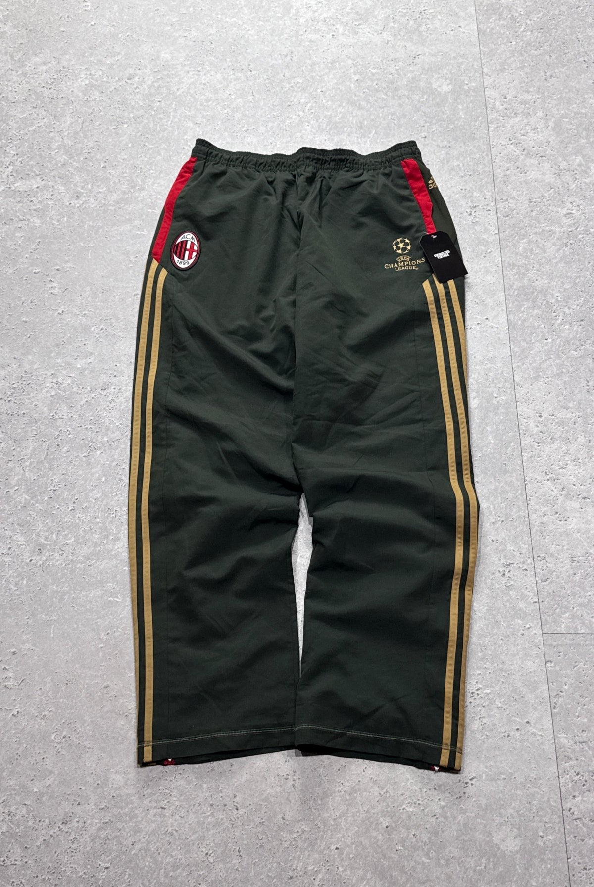 Vintage 2000s Adidas X AC Milan Football Track Pants (M)