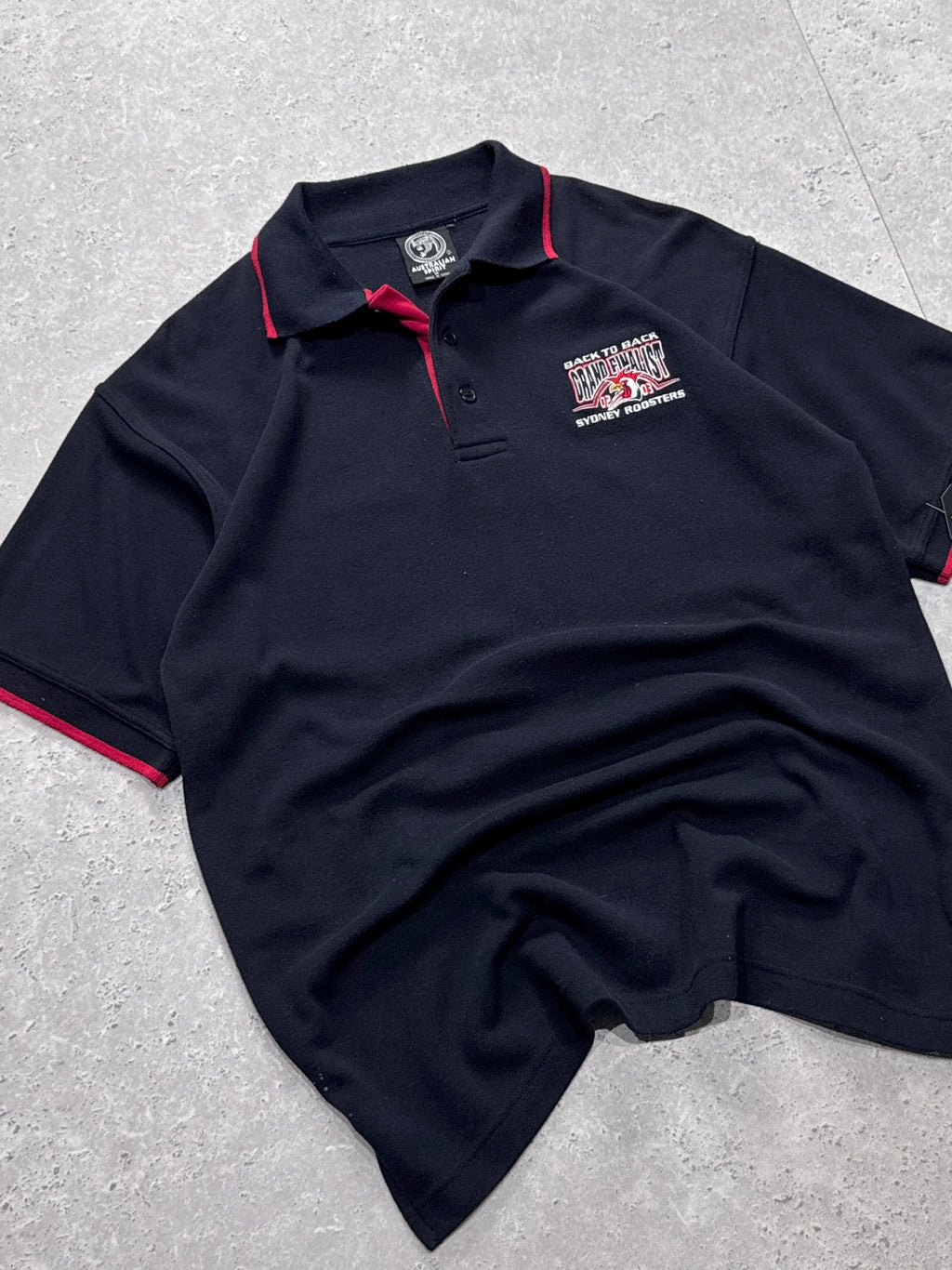 Vintage 2002/03 Sydney Roosters NRL Grand Final Polo Shirt (L)