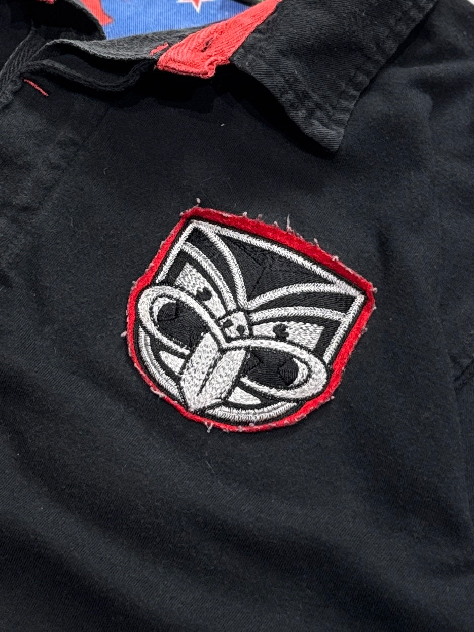 Vintage 2000s Canterbury New Zealand Warriors NRL Polo Shirt (M)