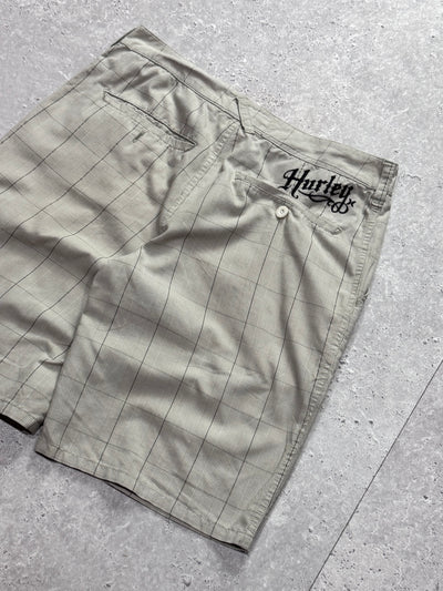 Vintage Y2K Hurley Plaid Skate Shorts (30”)