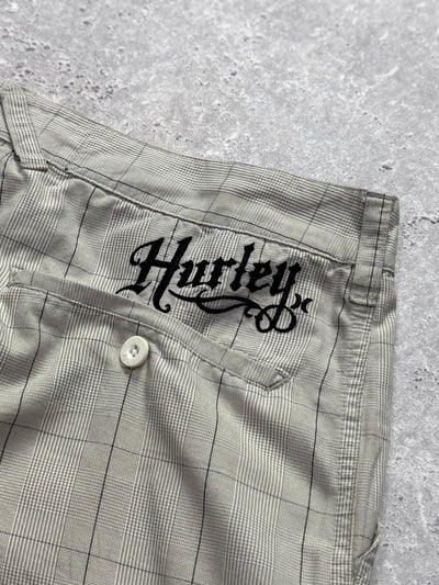 Vintage Y2K Hurley Plaid Skate Shorts (30”)