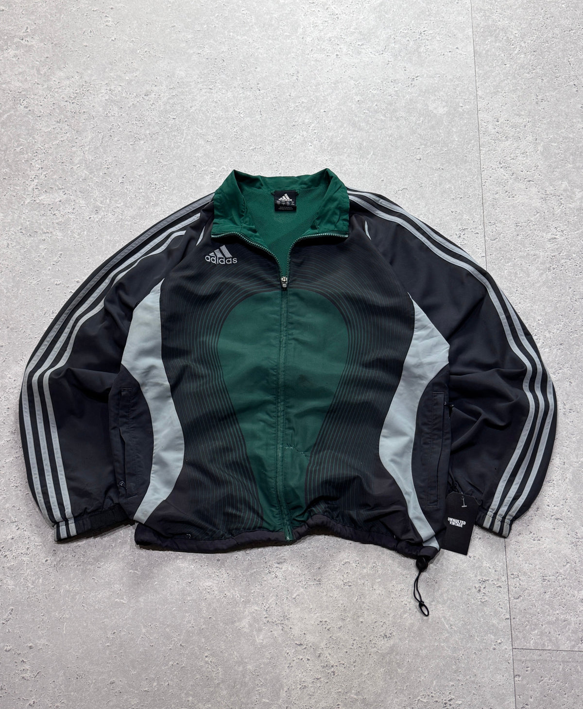Vintage Y2K Adidas Futbol Windbreaker Jacket (M)