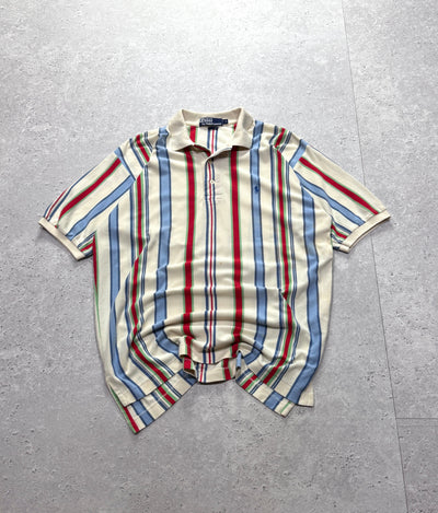 Vintage Polo Ralph Lauren Striped Polo Shirt (L)