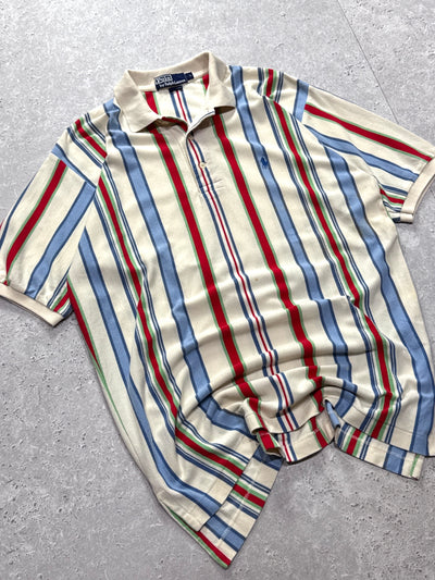 Vintage Polo Ralph Lauren Striped Polo Shirt (L)