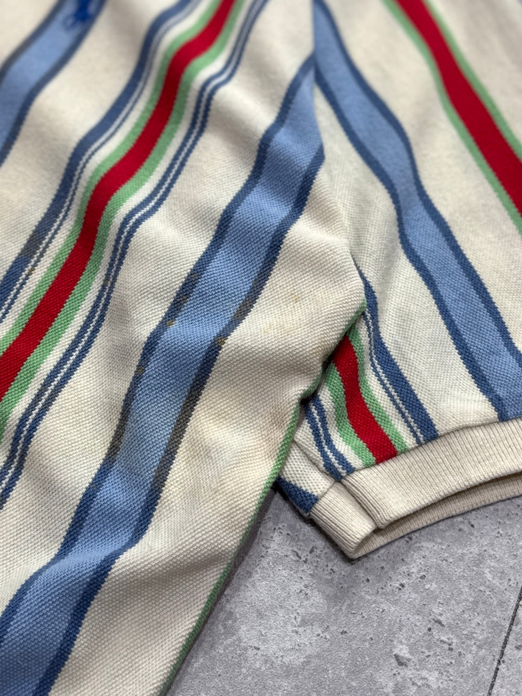 Vintage Polo Ralph Lauren Striped Polo Shirt (L)