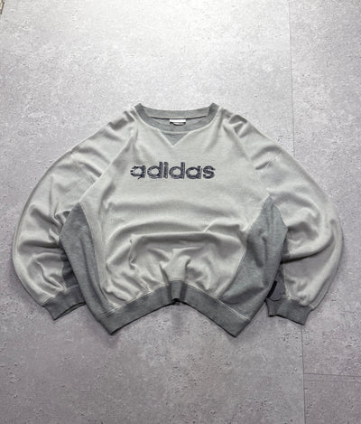 Vintage 90s Adidas Spellout Sweater (L)