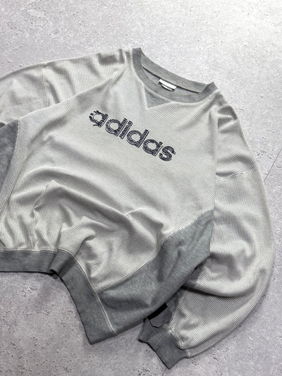 Vintage 90s Adidas Spellout Sweater (L)