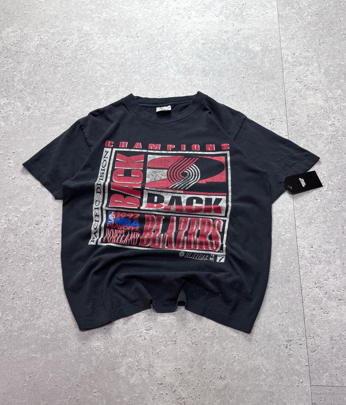 Vintage 1992 Portland Trailblazers NBA Champions Tee (L)