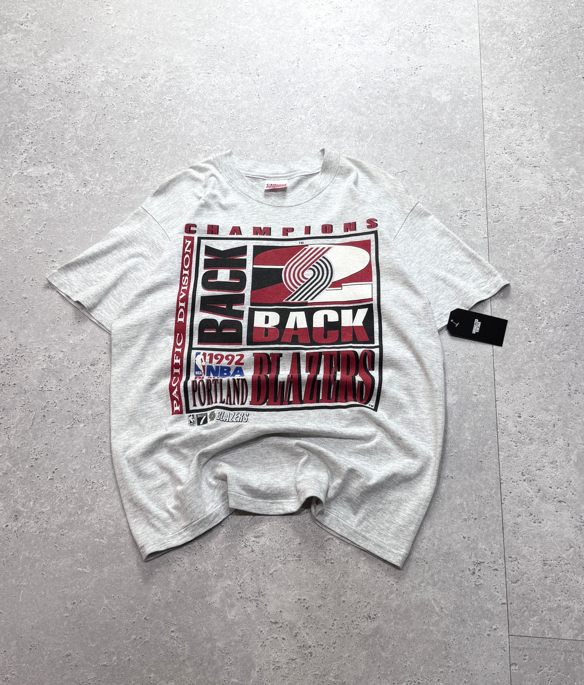 Vintage 1992 Portland Trailblazers NBA Champions Tee (L)