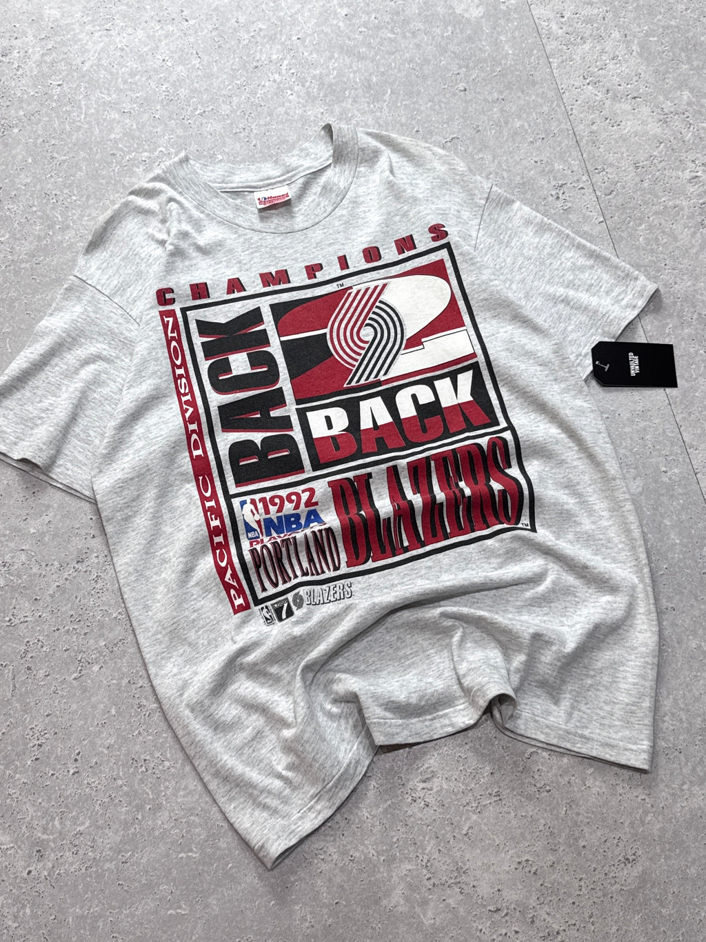 Vintage 1992 Portland Trailblazers NBA Champions Tee (L)