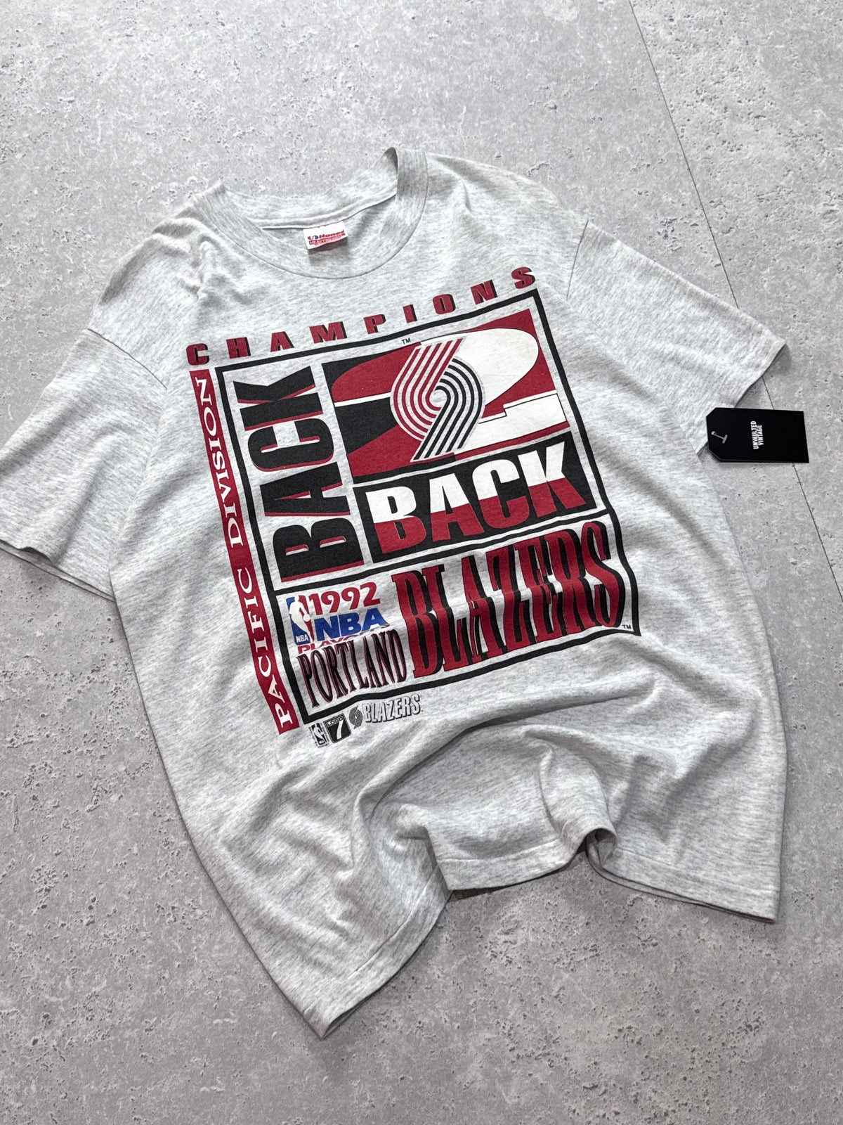 Vintage 1992 Portland Trailblazers NBA Champions Tee (L)