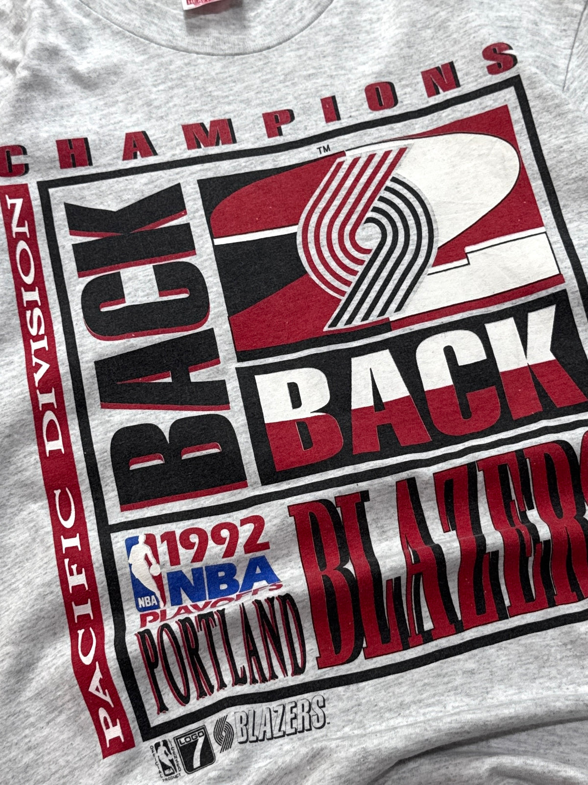 Vintage 1992 Portland Trailblazers NBA Champions Tee (L)