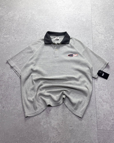 Vintage 90s Nike Waffle Polo Shirt (XL)