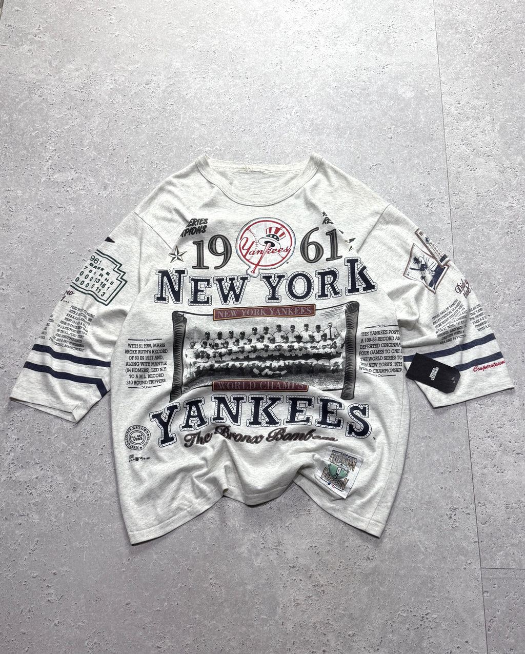Vintage 1993 New York Yankees MLB 3/4 Sleeve Tee (XL)