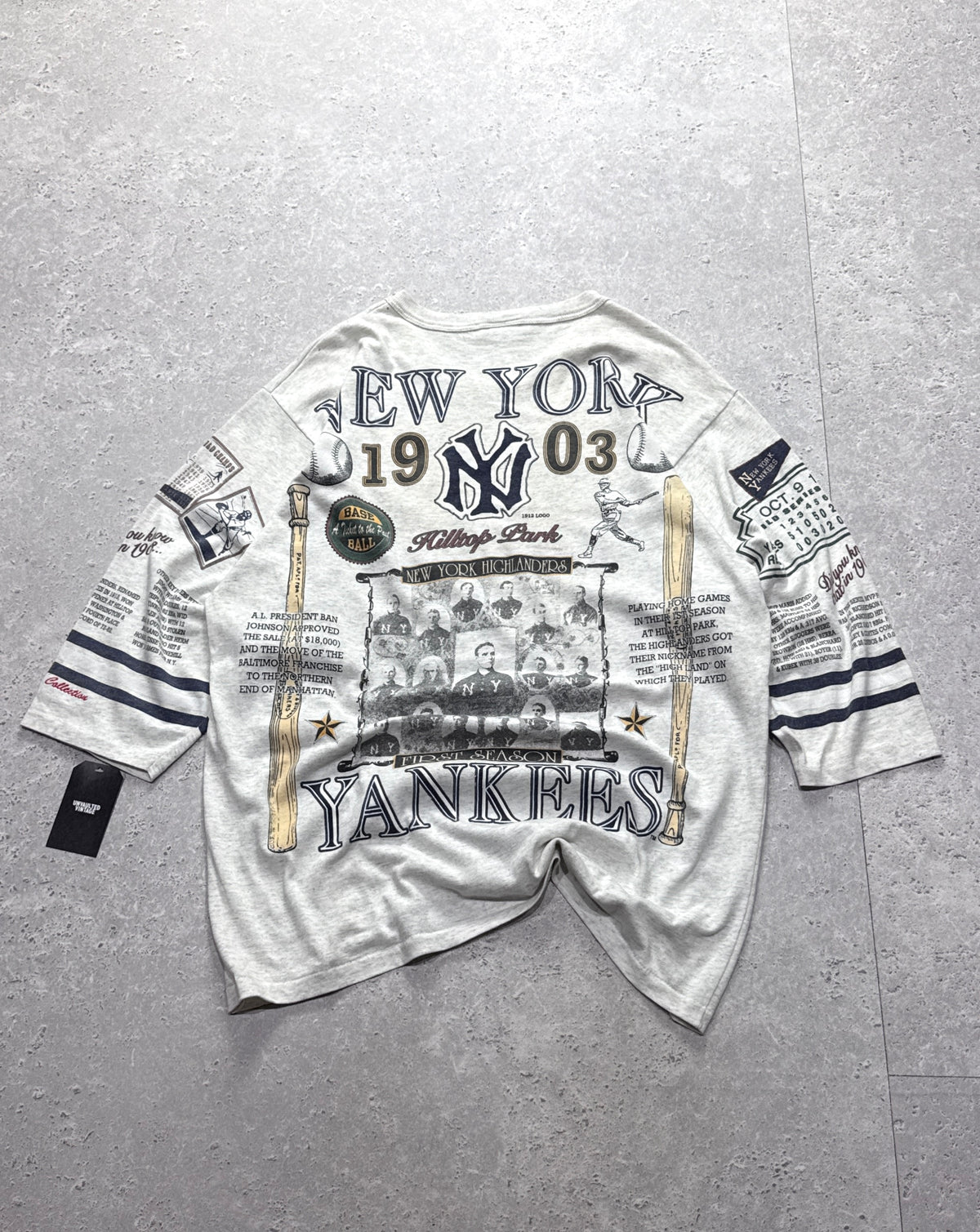 Vintage 1993 New York Yankees MLB 3/4 Sleeve Tee (XL)