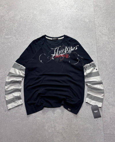 Vintage Y2K Graphic Long Sleeve Tee (M)