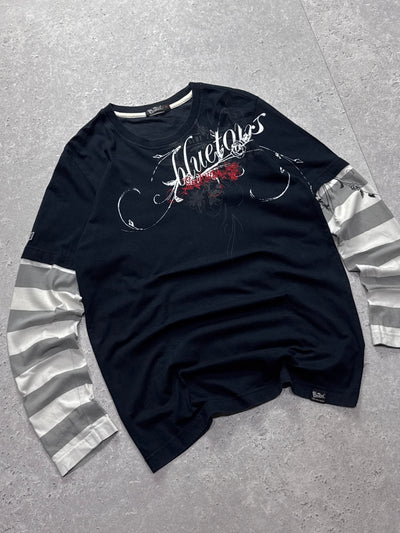Vintage Y2K Graphic Long Sleeve Tee (M)
