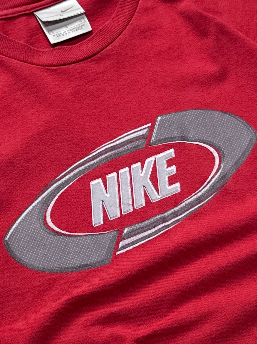 Vintage Y2K Nike Spellout Tee (L)